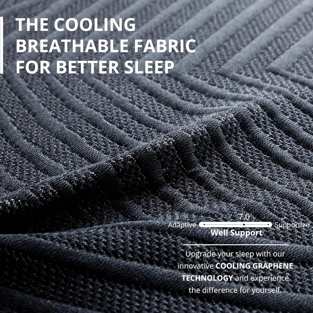 60X80X14 Memory Foam Mattress Featuring Copper Gel