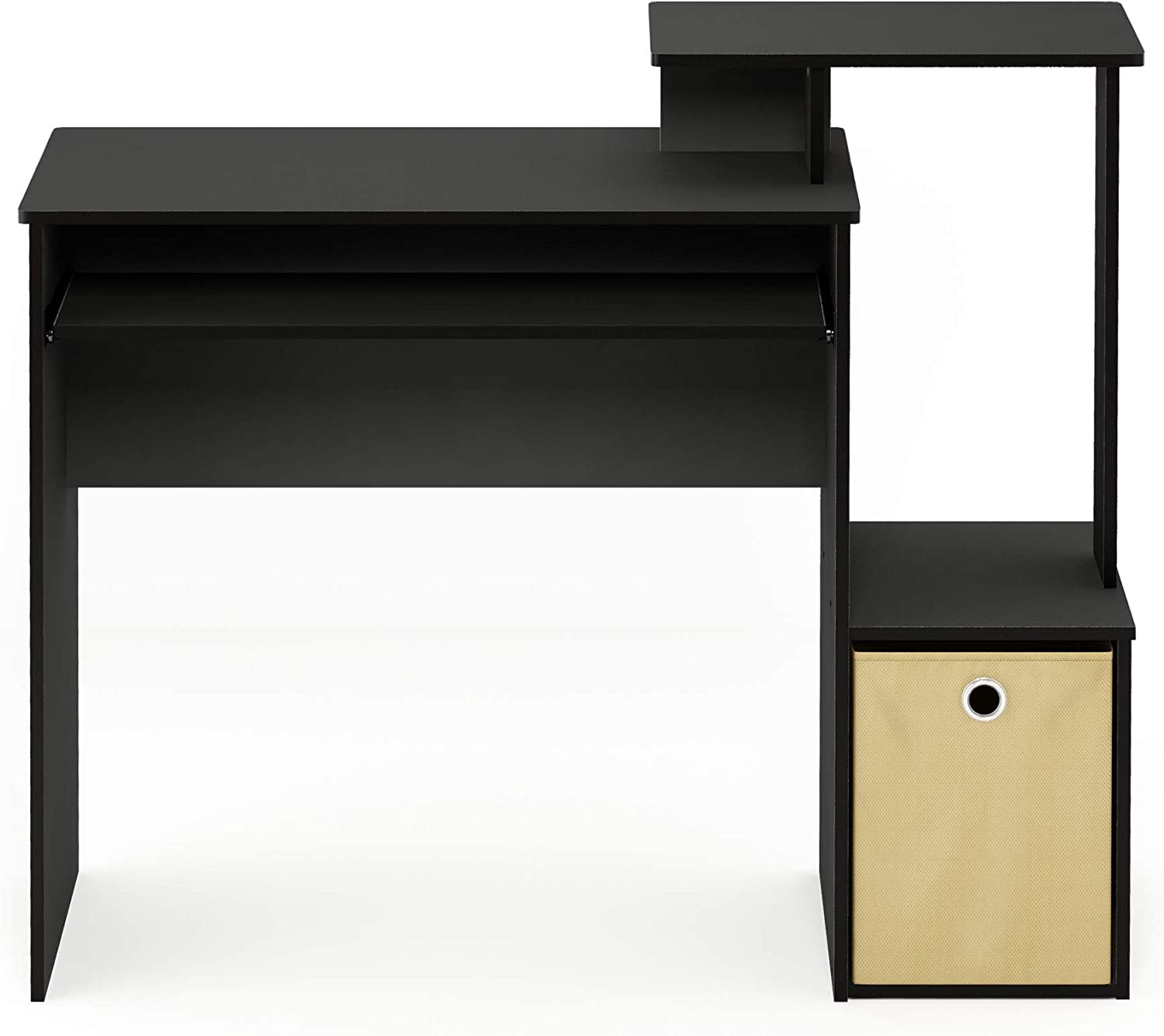 Econ Multipurpose Home Office Writing Desk Black Brown-3