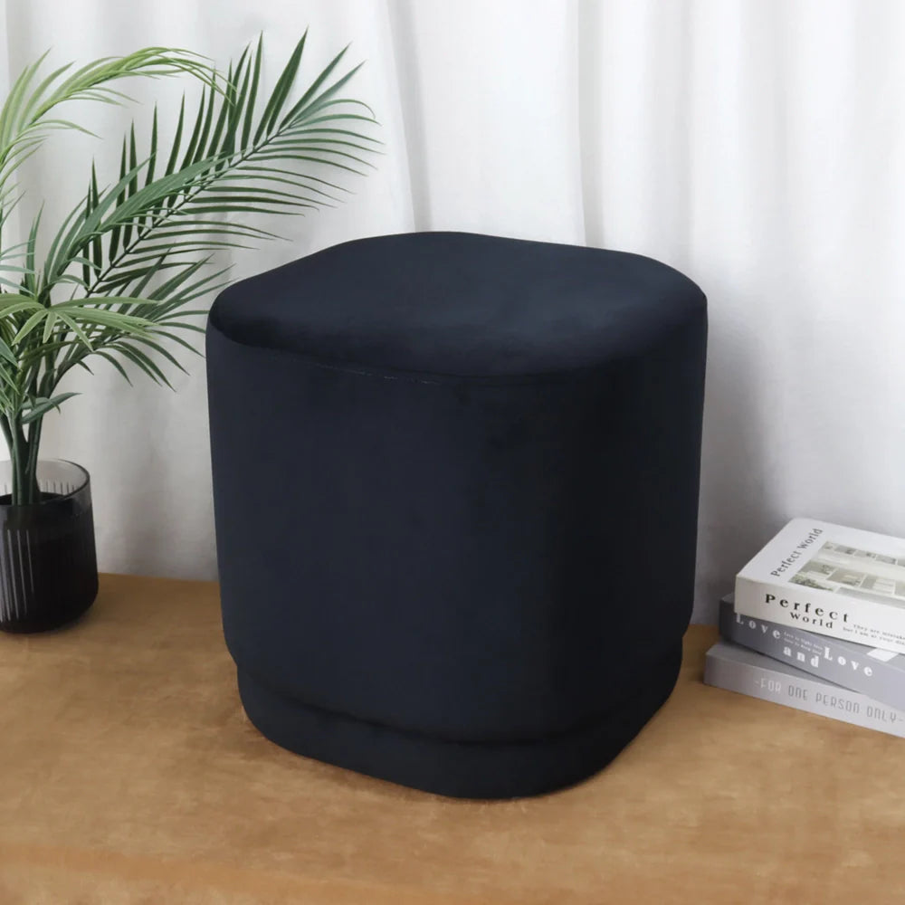 15.5"H Square Footstool Multifunctional Vanity Stools